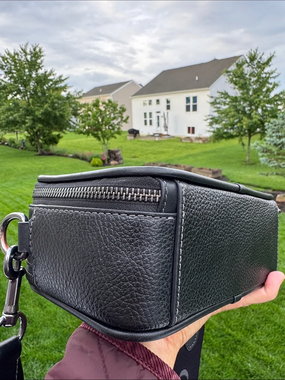 🖤 Wyatt Crossbody Bag Coach Black Pebbled Leather Bag for 😎MenCM113 EUC! - Picture 17 of 17